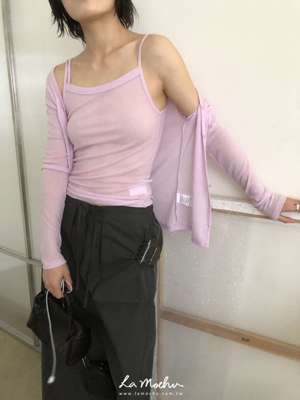 微透親膚排扣外套